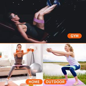 Bandas de Resistencia Elásticas de Látex de Resistencia Media con Nuevo Patrón Personalizado de Geo Brother Co, Bandas Largas para Ejercicios de Fitness en Casa - Product Image 2