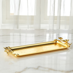 ถาดเก็บของทองเหลืองแท้ทำมือระดับพรีเมียม พร้อมหูจับเสริมความแข็งแรง ดีไซน์ทันสมัย ใช้กับเครื่องล้างจานได้ ทำความสะอาดง่าย เหมาะสำหรับงานรับรองระดับราชวงศ์ - Product Image 3