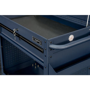Armoire industrielle CSPS 79 cm en acier bleu, personnalisable, support OEM, capacité 135 kg, système de verrouillage à clé, roulement à billes 1 - Product Image 5