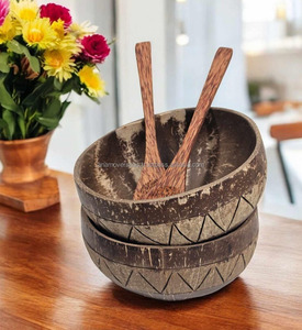 ชามมะพร้าวหรูหราสำเนียงทอง/เงินใบทำด้วยมือสำหรับงานแต่งงานและกิจกรรมที่โปรดปราน - Product Image 3