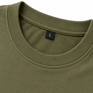 <b>Men's</b> Olive Green Casual T-<b>Shirt</b> With Arabic Print And Artistic Design Short Sleeve 100% Cotton Summer Wear - Product Image 5