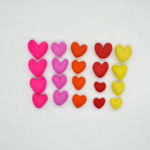 Eco Friendly Felt Heart for Valentine Handmade Felt Shapes for Indoor Home Heart for DIY Creation - Product Image 3