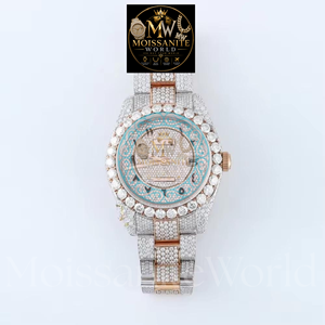 Premium Moissanite Diamond Hip Hop Watch for Men Luxury <b>Waterproof</b> <b>Wristwatch</b> for Daily Wear and Special Events Party for Sale - Product Image 2