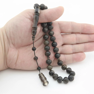 Tasbih de Cuerno de Buey Natural, Misbaha, Cuentas de Oración Personalizadas al por Mayor - Product Image 1