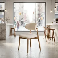 Chaise de salle à manger moderne en bois rembourrée de velours avec dossier solide pour restaurant, café, cuisine, maison, villa, hôtel, mobilier