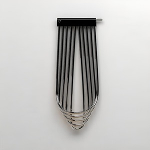 Wall Mounted Metal Holder Set Heavy Duty Hooks & <b>Hanger</b> <b>Space</b> <b>Saving</b> Sturdy Wall Hook for Outdoor Storage Black Color - Product Image 1