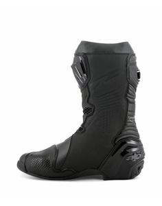 Botas de moto para hombre, negras, con cierre de cremallera en el tobillo, parte superior de PU, suela de goma, forro de malla transpirable, entresuela de EVA, para todas las estaciones - Product Image 2