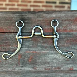 Venta al por mayor de fábrica de acero inoxidable de latón Boquilla Rodillo Corrección Snaffle Bits Jumping Horse Riding OEM Western-Venta caliente - Product Image 3