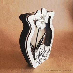 Maceta de sándalo de 3 capas hecha a mano moderna, de diseño único jarrón de mesa de madera, cajas de letreros de pared, artesanías de madera de regalo - Product Image 1