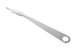 Retractor de Rodilla Curvo Hohmann con Palanca Ósea, 180 Grados, Punta Cónica 10.12, Largo, 4 mm de Ancho, Instrumento para Cirugía Ósea - Product Image 2