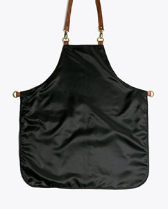 Cape de coiffure à motif géométrique bleu, tablier textile à taille ajustable pour coiffeurs - Product Image 6