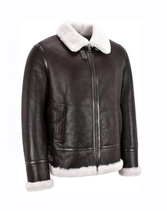 Abrigo personalizado de buena calidad, chaquetas de cuero de moda de invierno para hombre con piel cálida - Product Image 2