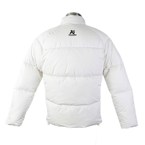 Chaqueta Escolar Acolchada para Hombre con Diseño en Color Blanco y Suministro al por Mayor de Fábrica 2026 - Product Image 2