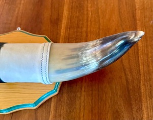 Juego de Cuernos de Toro Montados, Ecológicos, Hechos a Mano, Rústicos, Modernos, con Diseño Animal, Cuernos Pulidos, Decoración del Hogar Estilo Western, Pascua - Product Image 3