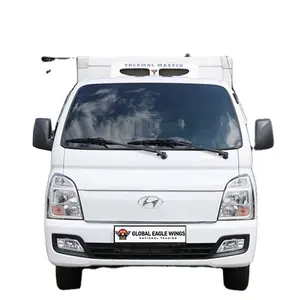 प्रयुक्त कार कार्गो ट्रक पिकअप कोरियन पिकअप ट्रक डंप ट्रक hyundai H100 पोर्टर 2 जमे हुए बॉक्स डबल कार्बाइन