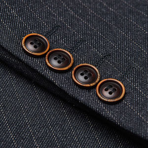 Costume de cérémonie décontracté pour homme avec logo personnalisé, coupe ajustée, blazer, smoking, pour fêtes et mariages - Product Image 6