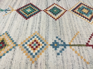 Alfombra Bohemia con Patrón de Medallones, Rectangular, de Lana, Anudada a Mano, con Pelo Elevado, para Sala de Estar y Oración, Ecológica - Product Image 4