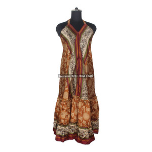 Vestido Maxi Bohemio de Verano 2026, Estilo Boho Occidental, Vestido de Tirantes Finos, Moda Chic Europea para Mujer, en Seda - Product Image 1