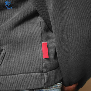 Sudadera con Capucha Bordada Personalizada para Hombre, Sudadera con Capucha Extra Grande con Cierre Completo, Forro Polar de Algodón Grueso, Ropa de Invierno, Servicios OEM - Product Image 6