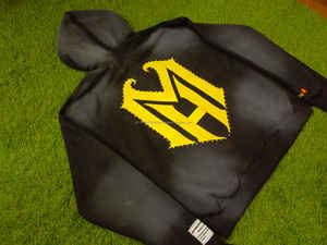 Heavy GSM Men's Winter Season Rhinestone Printed Hoodies Impresión de pantalla personalizada y bordado Trabajo Zip Up Hoodie 100% algodón - Product Image 3