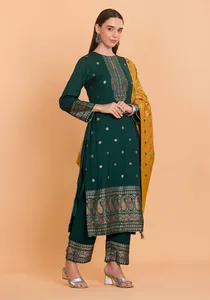 Safaa - Vente en gros de vêtements ethniques indiens, ensemble de kurti en viscose tissée, tenue de fête traditionnelle pour femmes, matière pour robe, costumes pakistanais - Product Image 6