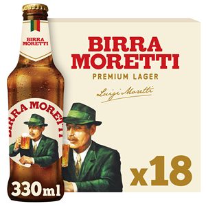 Cerveza <span class=keywords><strong>Birra</strong></span> <span class=keywords><strong>Moretti</strong></span> Lager, 24 Botellas de Vidrio de 330 ml, Cerveza Italiana Premium, Sabor Ligero y Refrescante, Ideal para Exportación al por Mayor y Compras al por Mayor - Product Image 1