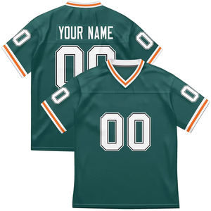 Venta al por Mayor de Camisetas de Fútbol Americano Personalizadas 2026, Estilo Urbano, Cuello en V, Malla de Poliéster, Impresión Digital, Diseño Retro - Product Image 6