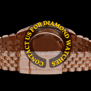 Montre Hip Hop de Collection de Marque Exceptionnelle en Or Blanc Entièrement Sertie de Moissanite et Diamants, Cadran Rond Bleu, Idéale pour les Soirées - Product Image 5