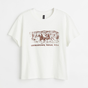 T-shirts décontractés d'été pour femmes, en coton blanc, imprimé lettres, manches courtes, épaules tombantes, col rond, coupe ample, taille standard - Product Image 6
