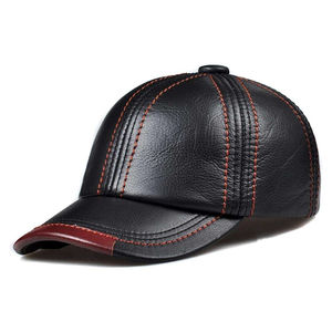 Gorra de Cuero de Moda Premium para Hombre, con Logotipo Personalizado, Estilo Motero Vintage, Ajustable, de Cuero Genuino - Product Image 2