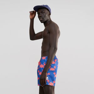Short de bain imprimé pour hommes avec taille élastique et cordon de serrage, short de plage à séchage rapide pour l'été - Product Image 2