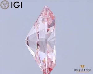 เพชร CVD ขนาด 6.01 กะรัต ความสะอาดระดับ VS1 สีชมพูสดใสแฟนซี พร้อมใบรับรอง IGI ทรงรูปไข่ สำหรับแหวนสั่งทำพิเศษ - Product Image 3