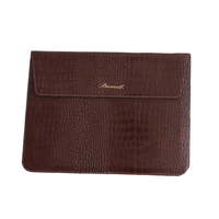 Funda de Cuero Personalizada con Patrón de Cocodrilo para Laptop, con Nombre Personalizado, para Laptops de 13 y 15 Pulgadas, Regalo