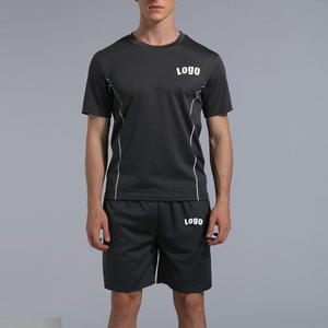 Conjunto Deportivo de Secado Rápido para Hombre, 100% Poliéster, Camiseta y Pantalones Cortos para Entrenamiento, Running y Gimnasio - Product Image 1