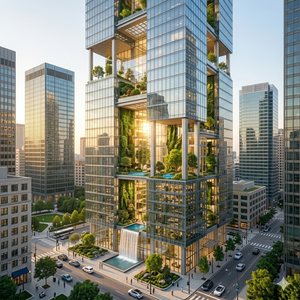 Cuisine modulaire en forme de L avec porte laquée sans cadre, écologique et moderne, personnalisée par JY Project, style vietnamien - Product Image 1