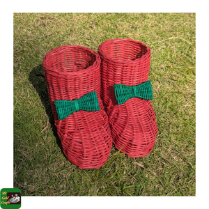 Ornements de Noël en rotin faits à la main, décorations rustiques en fibres naturelles pour les sapins de Noël et les présentoirs de fin d'année, Vietnam - Product Image 3