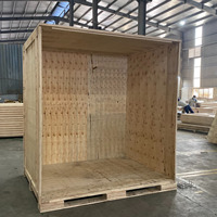 Caisses en bois massif en gros, robustes, amovibles, pliables, mobiles, écologiques, pour expédition, faible MOQ