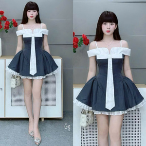 Stylish Women's Elegant Maxi Silk Dress Simple Design Natural Waistline Short Sleeve Comfort Casual Formal for Various Events - Product Image 4