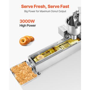"High-Power Electric Donut Maker Commercial 90 Pcs/hour Donut <b>Machine</b> New Single <b>Row</b> Equipment" - Product Image 2