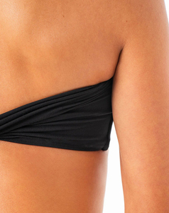 Soutien-gorge de sport sans bretelles pour femme, noir uni, maintien moyen, vêtements de yoga, spandex, polyester - Product Image 5