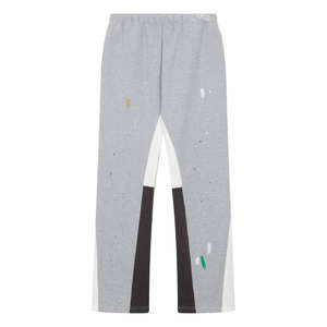 Pantalones de chándal de pana 100% algodón para hombre, de cintura alta, corte holgado, estilo casual, con logotipo personalizado bordado y efecto apilado - Product Image 4