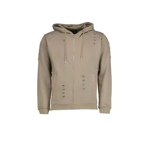 Chándal Distressed de Diseño Único y Moderno para Hombre, Ropa Deportiva Softshell OEM, Cómoda para Uso Diario - Product Image 6