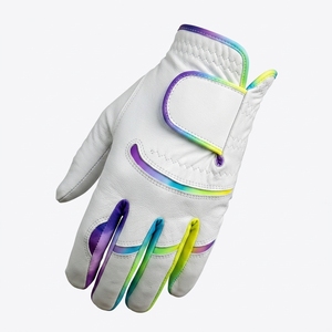 Premium Unisex Cabretta Leather Golf <b>Glove</b> Left Hand Soft Grip Breathable Floral Pattern Outdoor Sports OEM ODM Supplier - Product Image 2