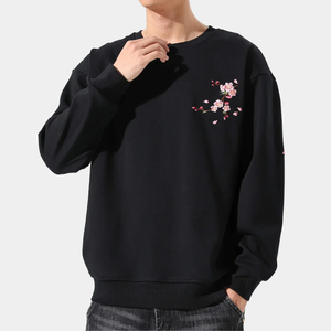 Premium Quality Winter Men's <b>Embroidery</b> <b>Sweatshirt</b> 100% Cotton Fleece Oversized Customizable Embroidered <b>Sweatshirt</b> for Men - Product Image 2