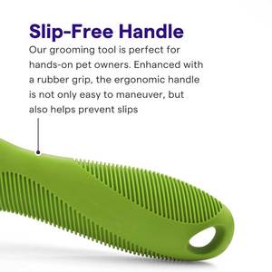 Peigne de toilettage pour animaux de compagnie avec poignée ergonomique pour une utilisation confortable, solution pour tous types de poils, pour chiens et chats - Product Image 4