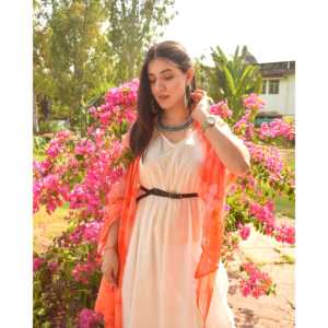 Ensemble de costume en coton et mousseline de soie blanc soleil - Taille XS - Product Image 5