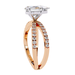 Dazzling 2.00ct Radiant Lab Diamond Engagement <b>Ring</b> Pave Halo 18K Gold Vermeil Sustainable Luxury Full Pave Bridal <b>Ring</b> - Product Image 6