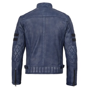 Chaqueta de Invierno para Hombre, Estilo Bomber, de Piel de Oveja Pura, Acolchada, Corte Ajustado, Reversible, Impermeable, Ecológica y de Secado Rápido - Product Image 4