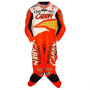 ชุดจั๊มสูทขี่มอเตอร์ไซค์ Colin Edwards Leathers Zonda zuzuki 1 ชิ้น ทำจากหนังวัว/หนังจิงโจ้ สำหรับขี่มอเตอร์ไซค์บนสนาม/ขี่มอเตอร์ไซค์ทั่วไป ระดับนักขี่มอเตอร์ไซค์ - Product Image 1