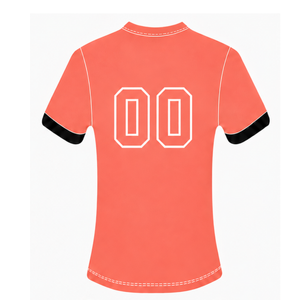 Maillot de football rose corail à manches courtes, uniforme d'équipe sportive, tenue d'entraînement, vêtements de sport, vêtements de performance - Product Image 2